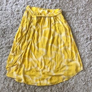 Maeve Yellow Skirt with White Dot Design